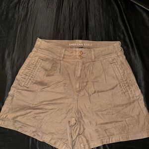 American Eagle Outfitters High Waist Khaki Shorts